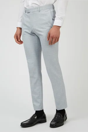 Antique Rogue Mens Texture Check Suit Trousers - - Size 30R