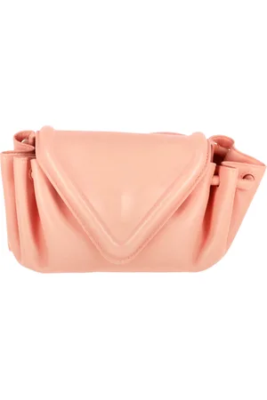 Bottega Veneta Pre-owned Womens Small Beak Crossbody Bag in Pink Leather - - One Size