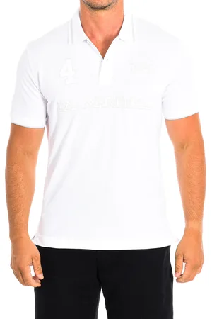La Martina Mens Short Sleeve Polo RMP306-PK001 man - Cotton - Size 3XL