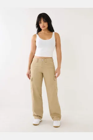 True Religion Womens Military Single Needle Cargo Pant in Travertine - - Size 29 (Waist)