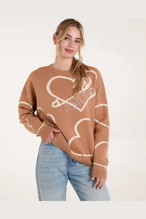 Blue Vanilla Womens Heart Print 