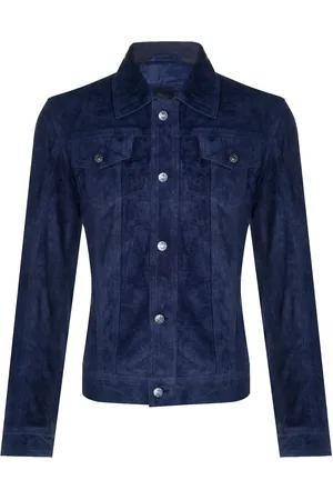Infinity Mens Goat Suede Jeans Jacket-Adelaide - - Size 4XL
