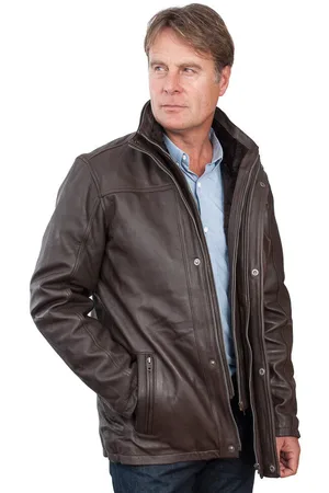 Infinity Mens Warm Mid-Length Biker Jacket - - Size Small