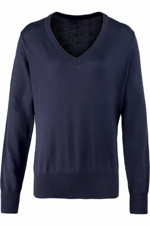 Premier Womens/Ladies V-Neck Knitted Sweater / Top - Size 10 UK