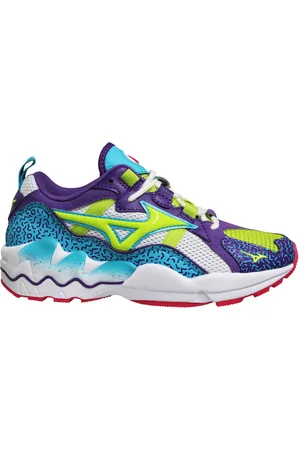 Mizuno Sport Style Wave Rider 1 Purple Trainers - Mens - Textile - Size UK 4.5