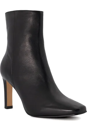 Dune Womens Ladies Oxygen - Leather Angular-Heeled Ankle Boots - Leather (archived) - Size UK 8