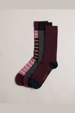 Ted Baker Dudes Mens Three Pack Of Socks - - One Size