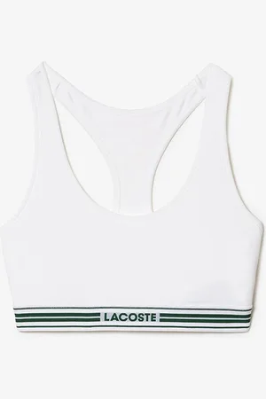 Lacoste WoMens Stretch-Cotton Sports Bra in - Size Small