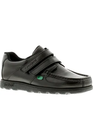 Kickers New Boys/Childrens With Twin Touch Fastening Straps Leather - Size 4 Infant (UK Shoe)