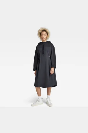 G-Star Womens G-Star RAW Anorak Hoodie Dress - Cotton - Size 2XS