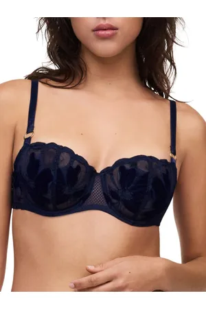 Chantelle Womens Fleurs Signature Half Cup Balcony Bra - Nylon - Size 32B
