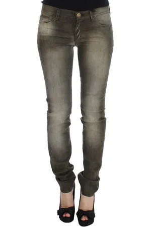 ERMANNO SCERVINO WoMens Gray Wash Cotton Blend Slim Fit Jeans - material_cotton - Size 29 (Waist)