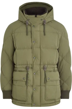 Belstaff Mens Hawthorn True Olive Parka Jacket - Polyamide - Size X-Large