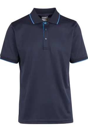 Regatta Mens Navigate Short-Sleeved Polo Shirt ( /French Blue) - Size 2XL