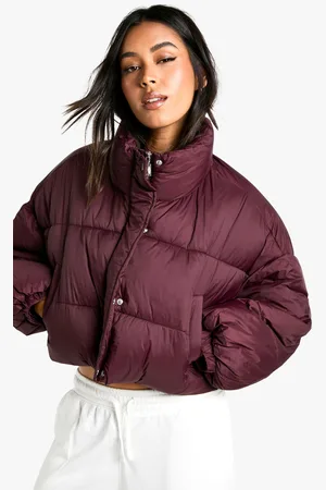Boohoo Womens Boxy Puffer Jacket - Polyamide - Size 14 UK