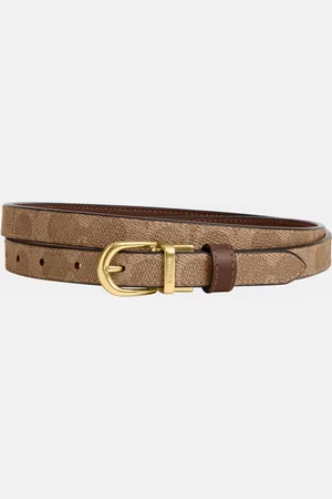 Coach Womens 18mm Cut to Size Classic Signature PVC Belt - - One Size