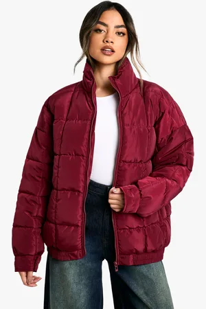 Boohoo Womens Quilted Puffer Jacket - - Size 10 UK