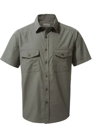 Craghoppers Mens Kiwi Short-Sleeved Shirt (Dark ) - Size Small