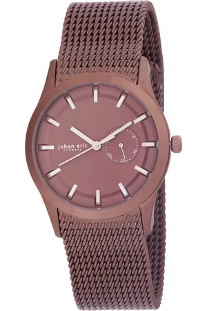 Johan Eric : agers¸, Mens, dial w date sub-dial watch, ip case & mesh bracelet Stainless Steel - One Size