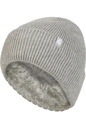 Heat Holders Womens Ladies Fleece Lined Ribbed Turnover Hat