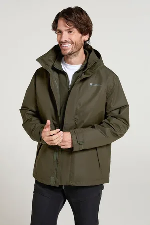 Mountain Warehouse Mens Fell II 3 in 1 Jacket (Dark ) - Size 2XS