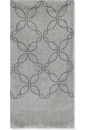 James Lakeland Womens Mandala Pale Grey Scarf - - One Size