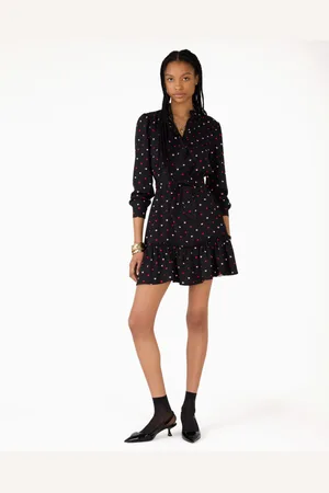 Kate Spade Womens Darling Hearts Ruffle Shift Dress - - Size Medium