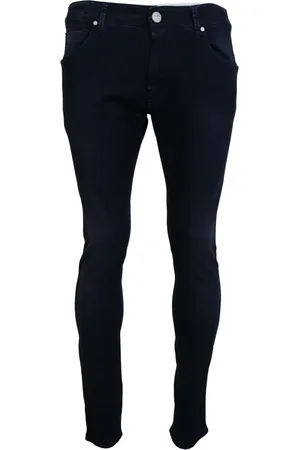 ACHT Mens Cotton Tapered Slim Fit Casual Denim Jeans - Size IT 46 (Men
