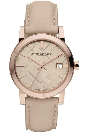 Burberry BU9109 Rose Gold Tone Check Dial WoMens Watch - One Size