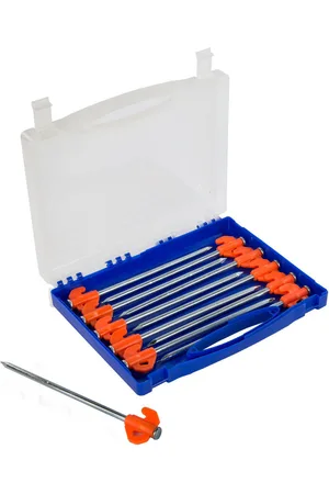 Regatta Mens Durable Steel Rock & Hard Ground Tent Pegs 20 Pack - - One Size