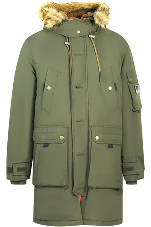 Diesel Mens W-Colby-21 Hooded Parka Jacket material_polyester - Size Medium