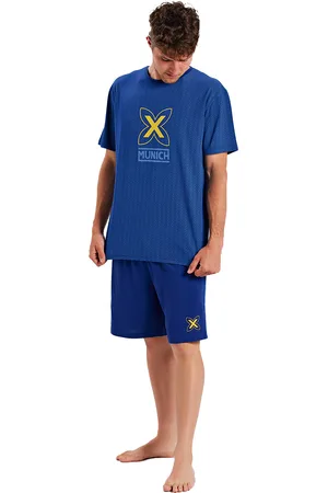 Munich Mens short-sleeved and round neck pajamas MUEH0253 - - Size 2XL