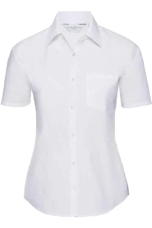 Russell Athletic Collection Womens/Ladies Poplin Short-Sleeved Shirt - Size 2XL