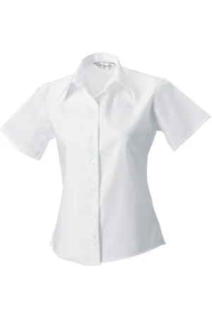 Russell Athletic Collection Womens/Ladies Ultimate Short-Sleeved Shirt Cotton - Size 20 UK