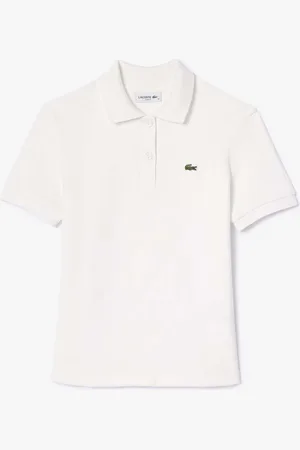 Lacoste Womens Slim-Fit Terry Polo Shirt in - Size 14 UK