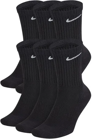 Nike SX7666 Unisex Everyday Cushion Crew Training Socks (6 Pairs) Cotton - Size Medium