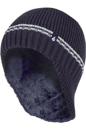 Heat Holders Boys Patrol Ribbed Bobble Pom Pom Hat for Winter - - Size 7-10Y
