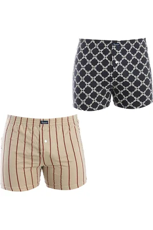 Abanderado Mens Pack-2 Essential Boxers with elastic band A0100 men - - Size Medium