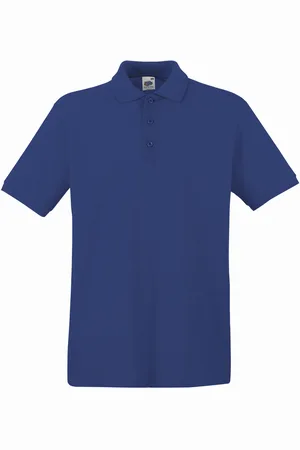 Fruit Of The Loom Premium Mens Short Sleeve Polo Shirt - Cotton - Size 2XL