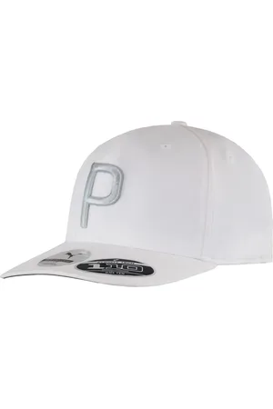 PUMA Mens P110 Snapback White Unisex Flex Fit Golf Cap 021448 04 - - One Size