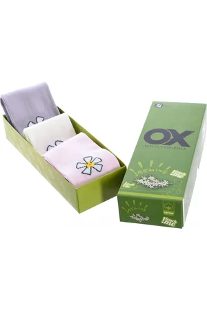 Ox Womens Pack of 6 low socks with fresh scents - - One Size