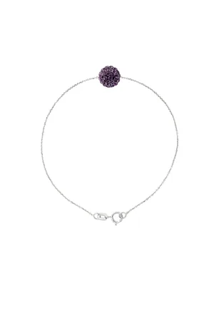 Diadema Womens - Bracelet - Purple Crystal - Love Jewelry Collection - - One Size
