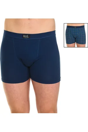 Kisses and Love Mens Pack-2 Basic Boxers with breathable fabric KL2009 men - - Size Medium