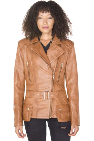 Infinity Womens Long Biker Jacket-Quito - - Size 14 UK