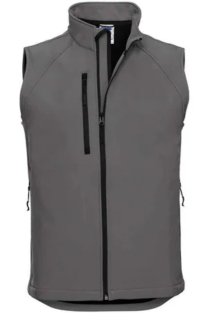 Russell Athletic Mens Softshell Gilet (Titanium) - - Size X-Large