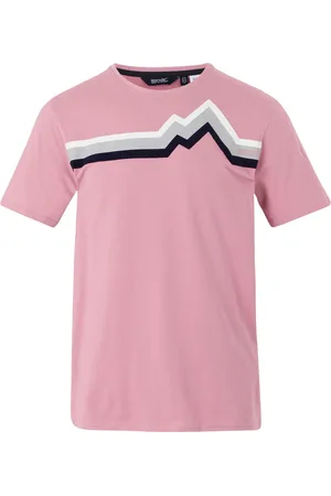 Regatta Mens Linear Mountain T-Shirt (Lilas) - - Size 4XL