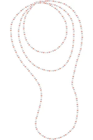 Diadema Womens - Necklace - OPERA Real Freshwater Pearls - Pastel - One Size