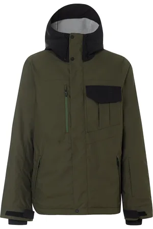 Oakley Division Evo Insula 2L 10K Zip Up Khaki Mens Jacket 412786 86V - - Size Small