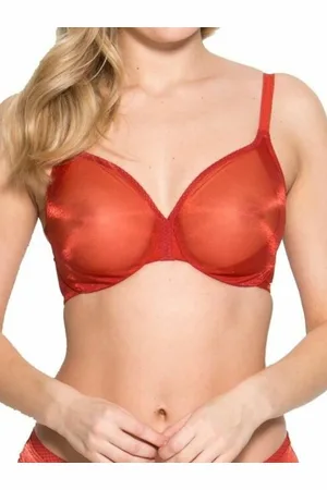 Gossard Womens Glossies Sheer Plunge Bra - Elastane - Size 30B