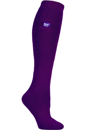 Heat Holders Womens Ladies Thin Extra Long Lightweight Knee High Thermal Socks - - Size UK 4-8